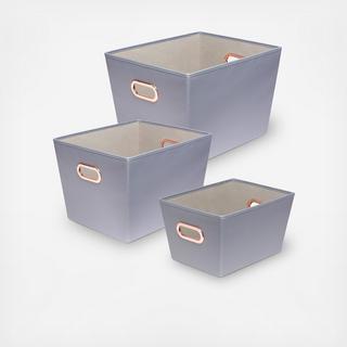 3-Piece Storage Bin Set