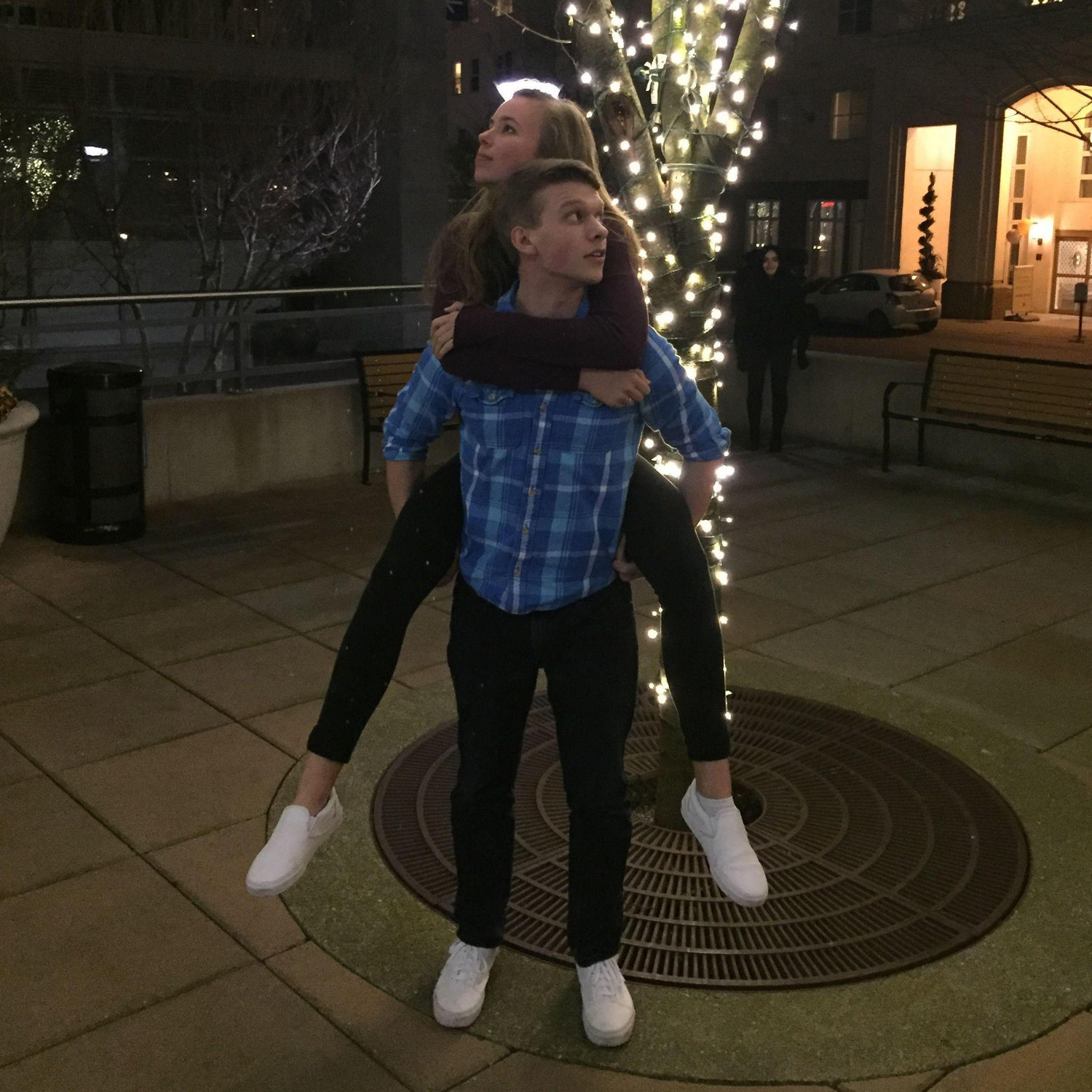 We first met in high school in 2011, 9 years before we started dating. Sheesh!