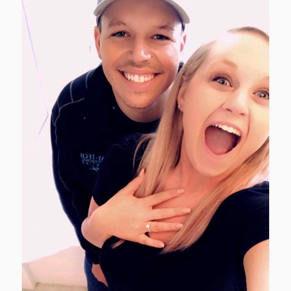 Robby proposed!!!!!! Some people thought it was a April fools joke because it was so close to April 1st haha