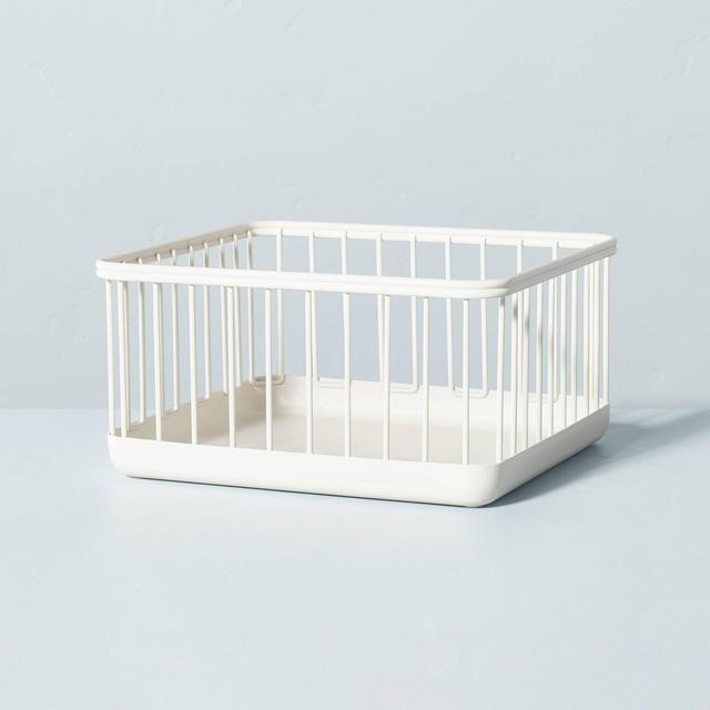 Medium Wire Storage Basket Sour Cream - Hearth & Hand™ with Magnolia
