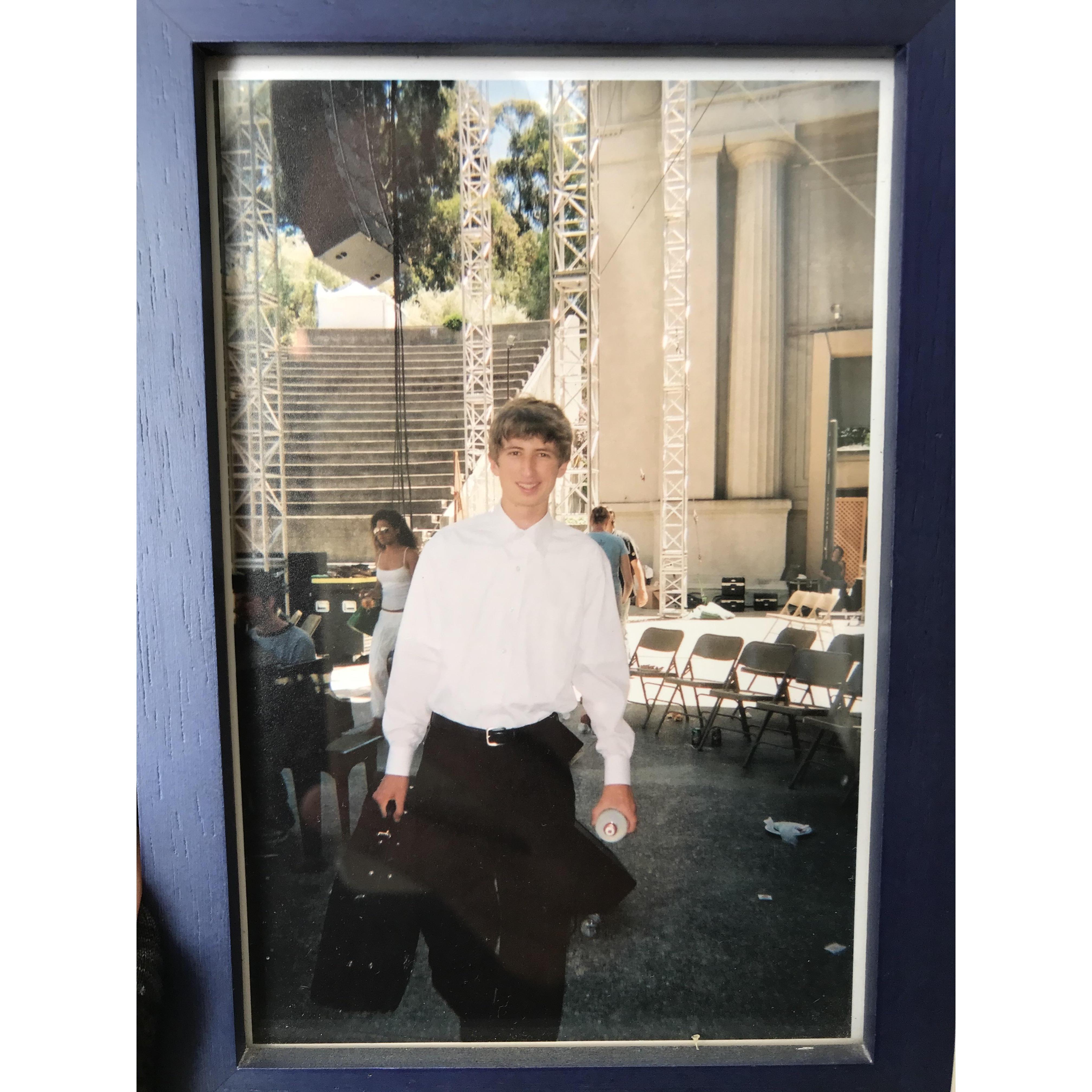 Lalita's picture of Sam from her high school graduation.