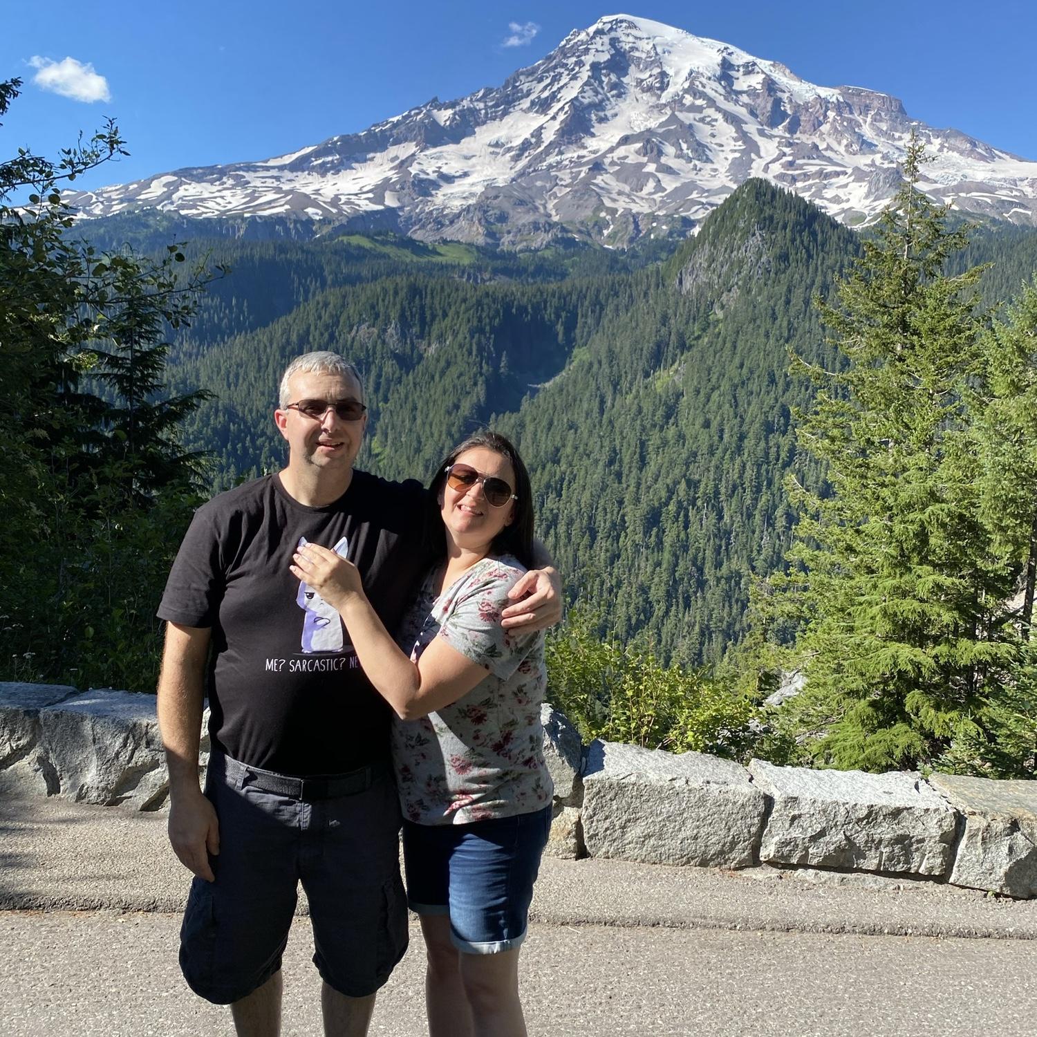First trip to Mt Rainier for both of us!
