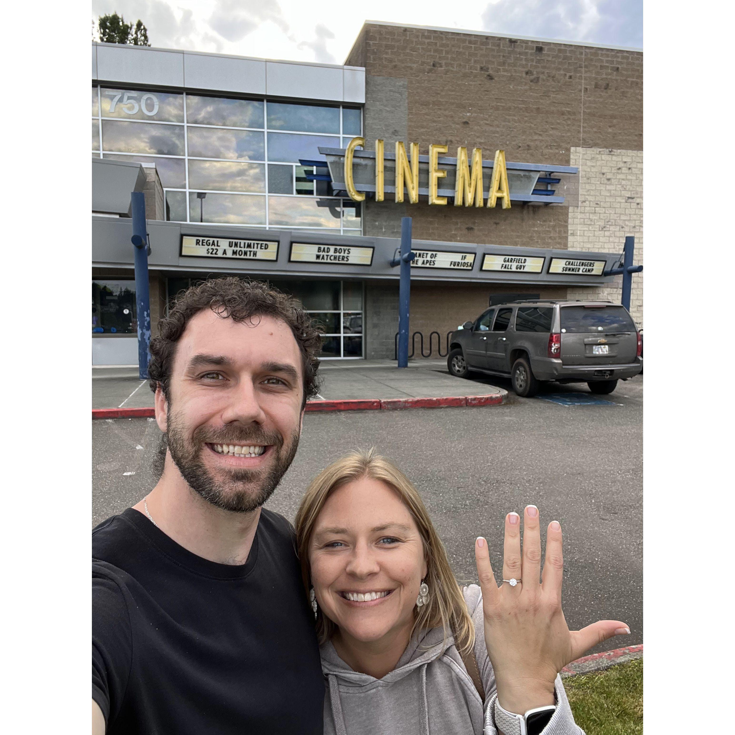 While Tim and Michele have both seen Lord of the Rings countless times, this was Michele's first time getting to see Two Towers on the BIG screen.