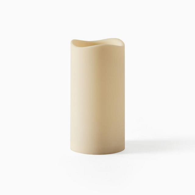 Indoor/Outdoor Flameless Basic Candle, 3x6, 1 Wick, Unscented, Ivory
