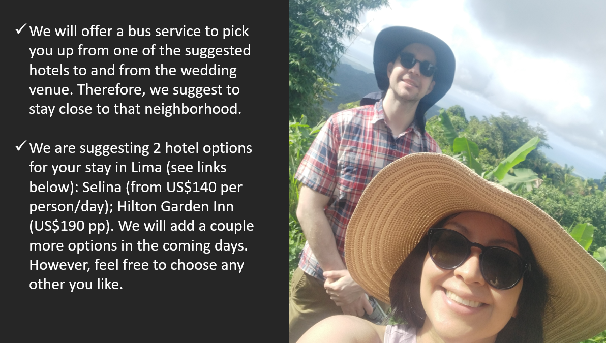 The Wedding Website of Carmen Zena and Michael Buckalew