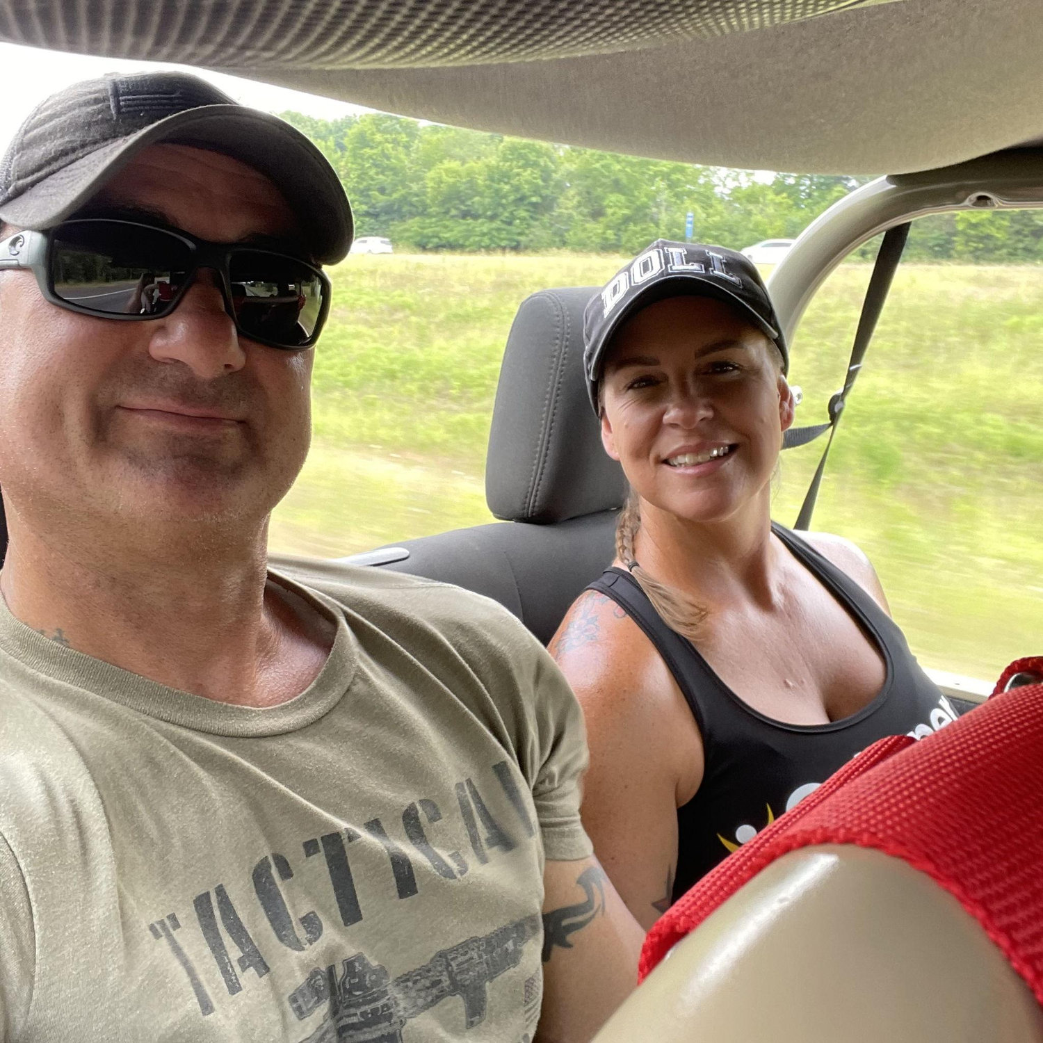 Road trip to Tennessee, riding in the back of our friend's jeep through the Smoky Mountains!