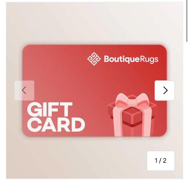 Boutique rugs or Rugs USA gift Cards