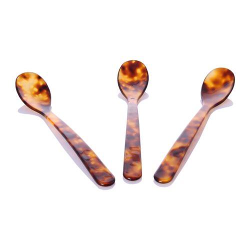 Heim Söhne - A Set of 3 spoons schildpattartig (tortoiseshell colored), handmade