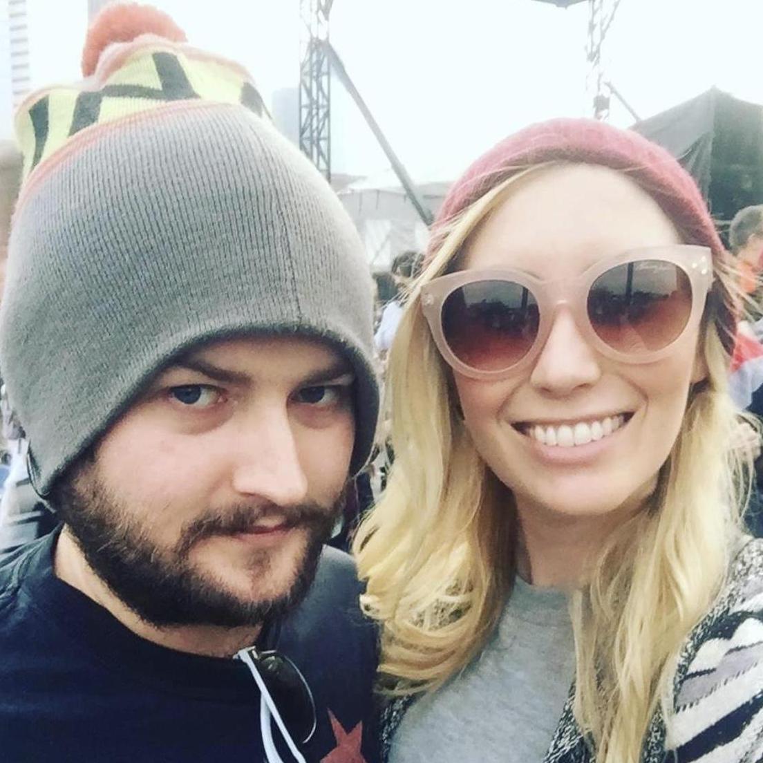 Us at the Day for Night Festival.  We love seeing concerts together!