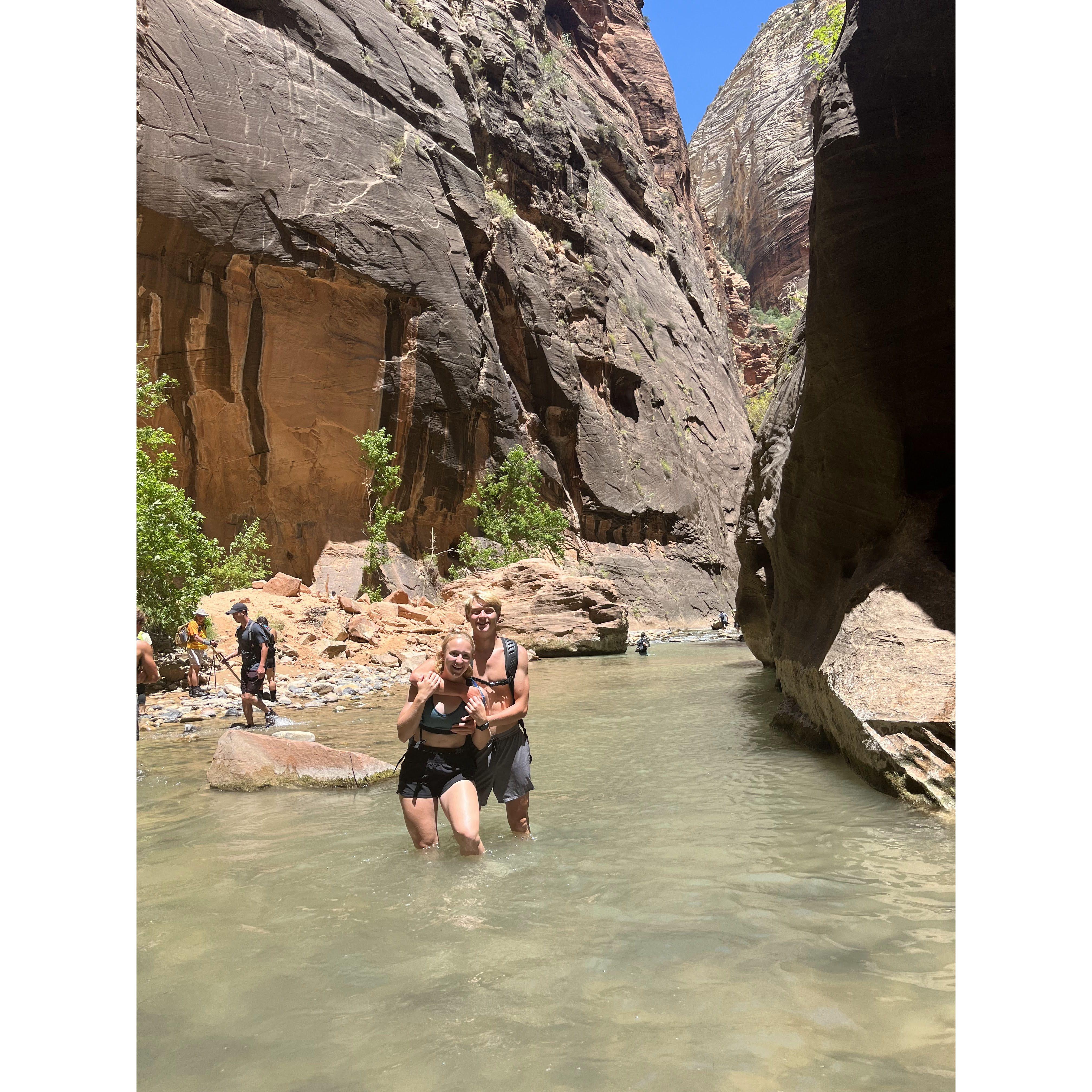 The River Walk trail in Zion National Park