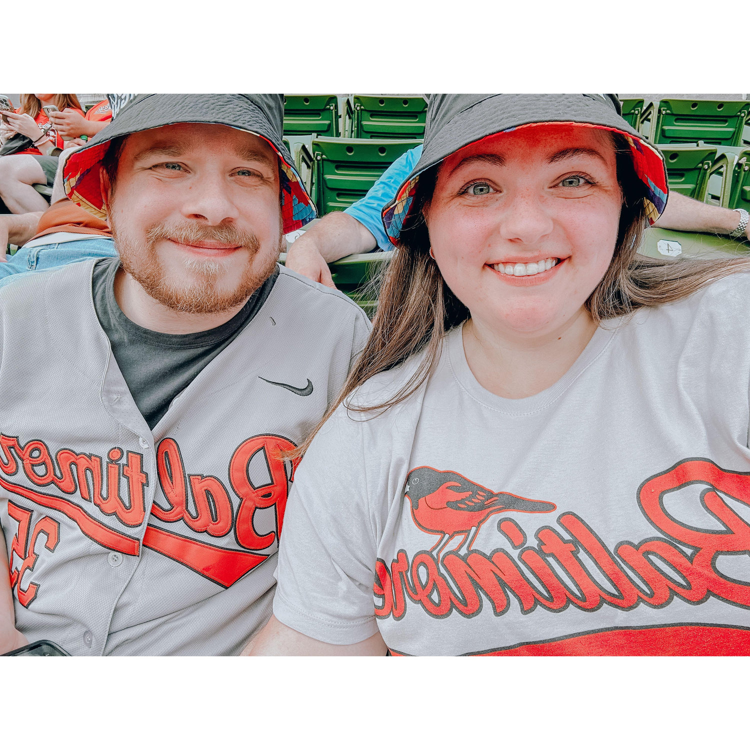 We love baseball games with friends! This was my first Orioles game!
