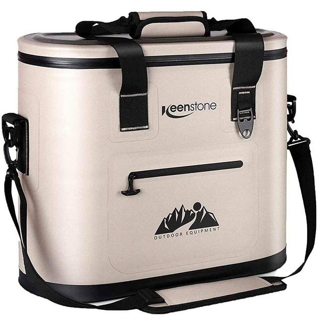 Soft Cooler Bag Insulated Soft Sided Cooler Portable Leakproof Cooler for Food Wine Ice Drinks, 36 Can Large Deep Coolers for Men Women Car Beach Park Camping Picnic Fishing Hiking Day Trip