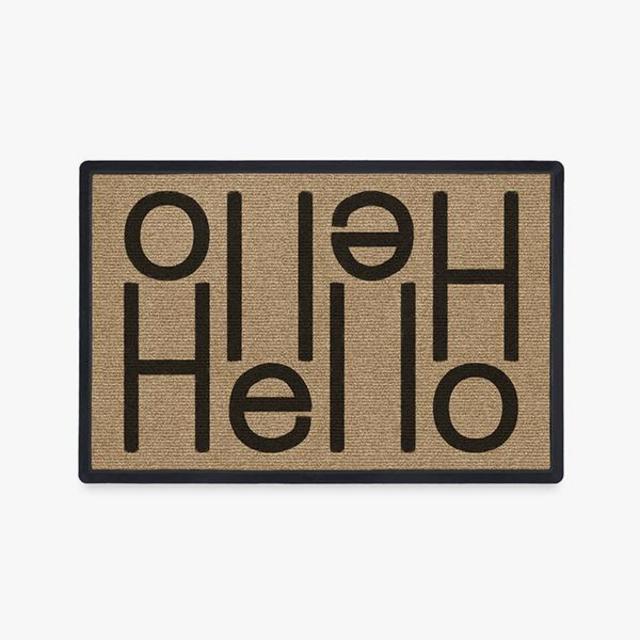 Hello Light Coir Doormat