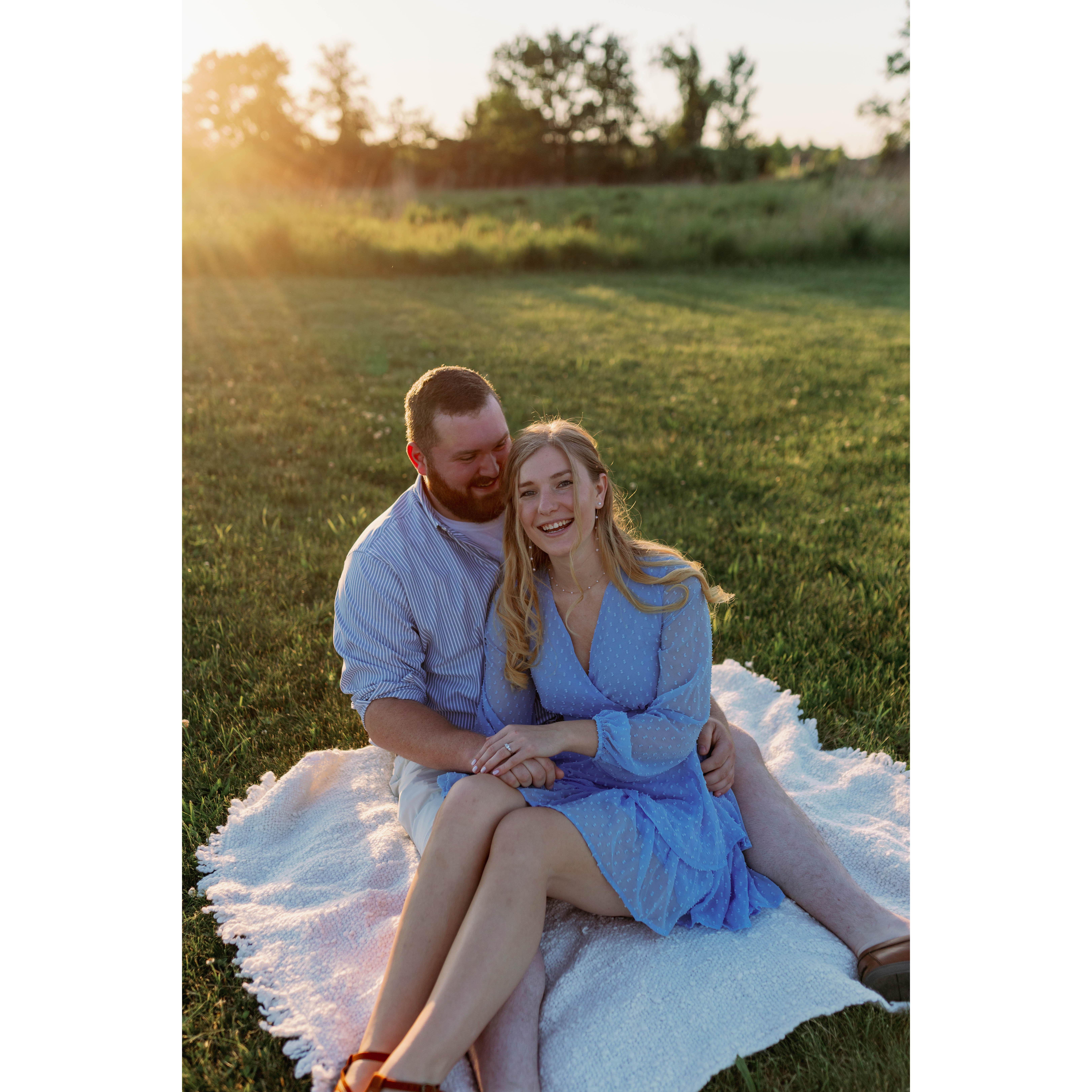 Our wedding photographer, Hannah, also took our engagement photos. She asked us to talk about what we loved about each other and what we were most excited for in our marriage. Amazing date day.