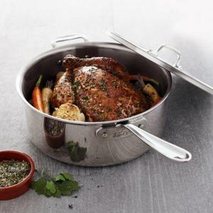 All-Clad Stainless Steel Deep Sauté Pan, 6 qt.