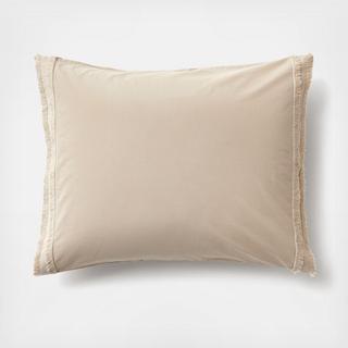 Organic Cotton Eyelash Fringe Pillow Sham