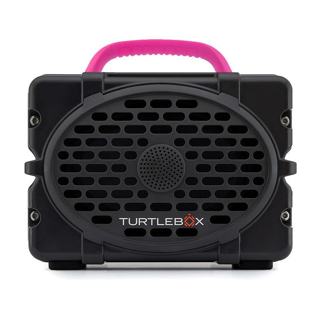 Turtlebox Original Gen 3: Portable Outdoor Bluetooth Speaker – Ultra-Loud (120dB), Waterproof (IP67), Rugged, Impact-Resistant, 3-Day Battery | Party Mode: Unlimited Pairing Stereo, Gray/Pink
