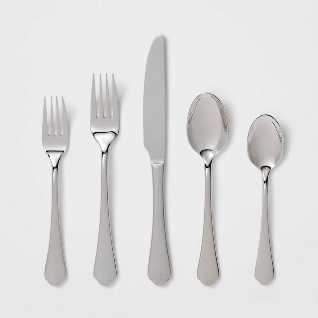 20pc Stainless Steel Classic Silverware Set - Threshold Signature™