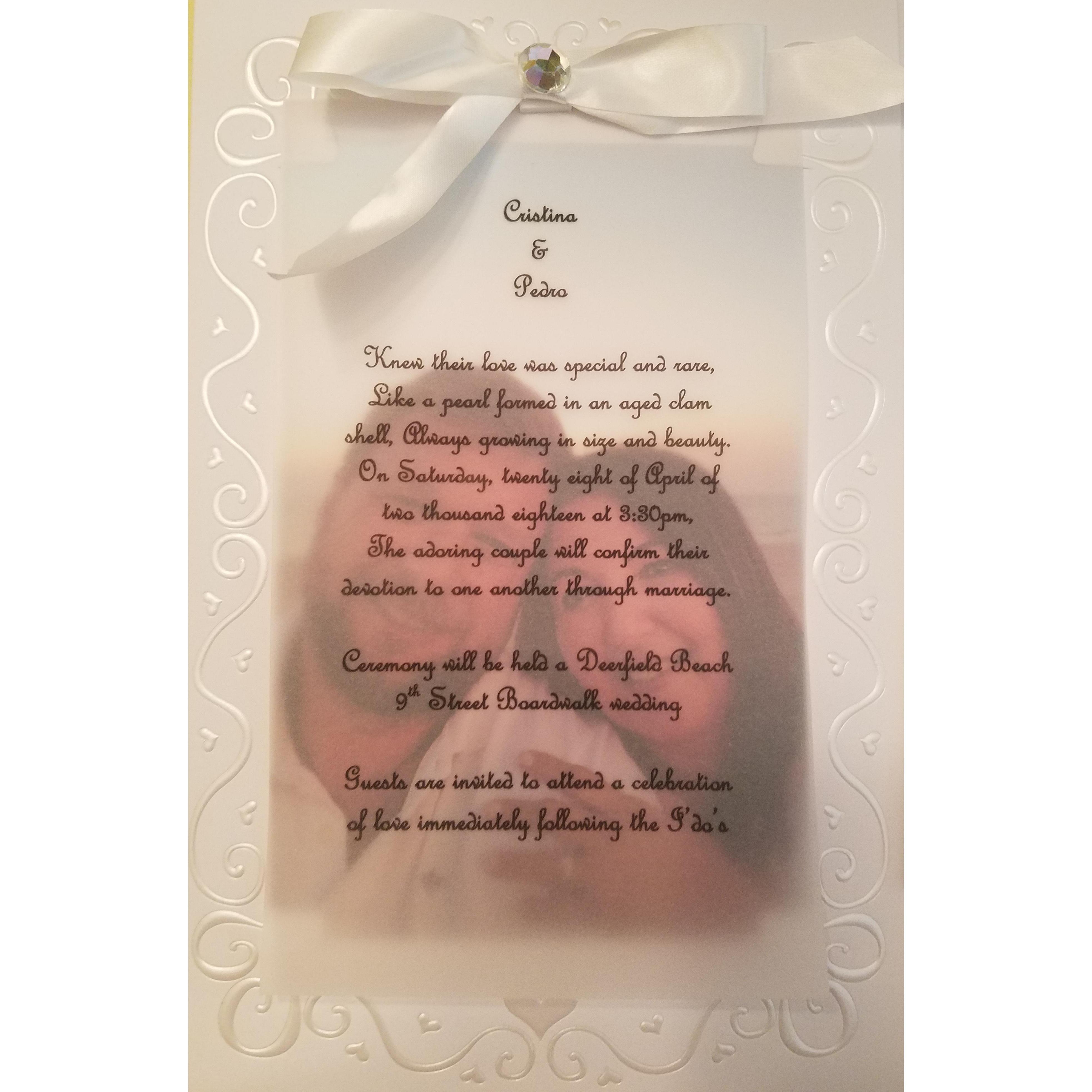 Our Invitation and of course at the beach