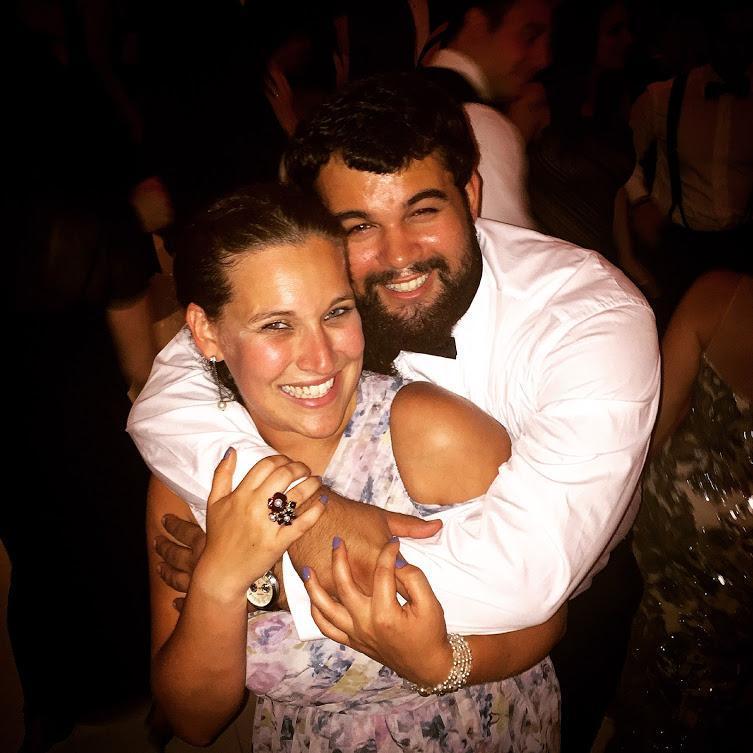 Dancing our faces off at Jessica & Matt's wedding