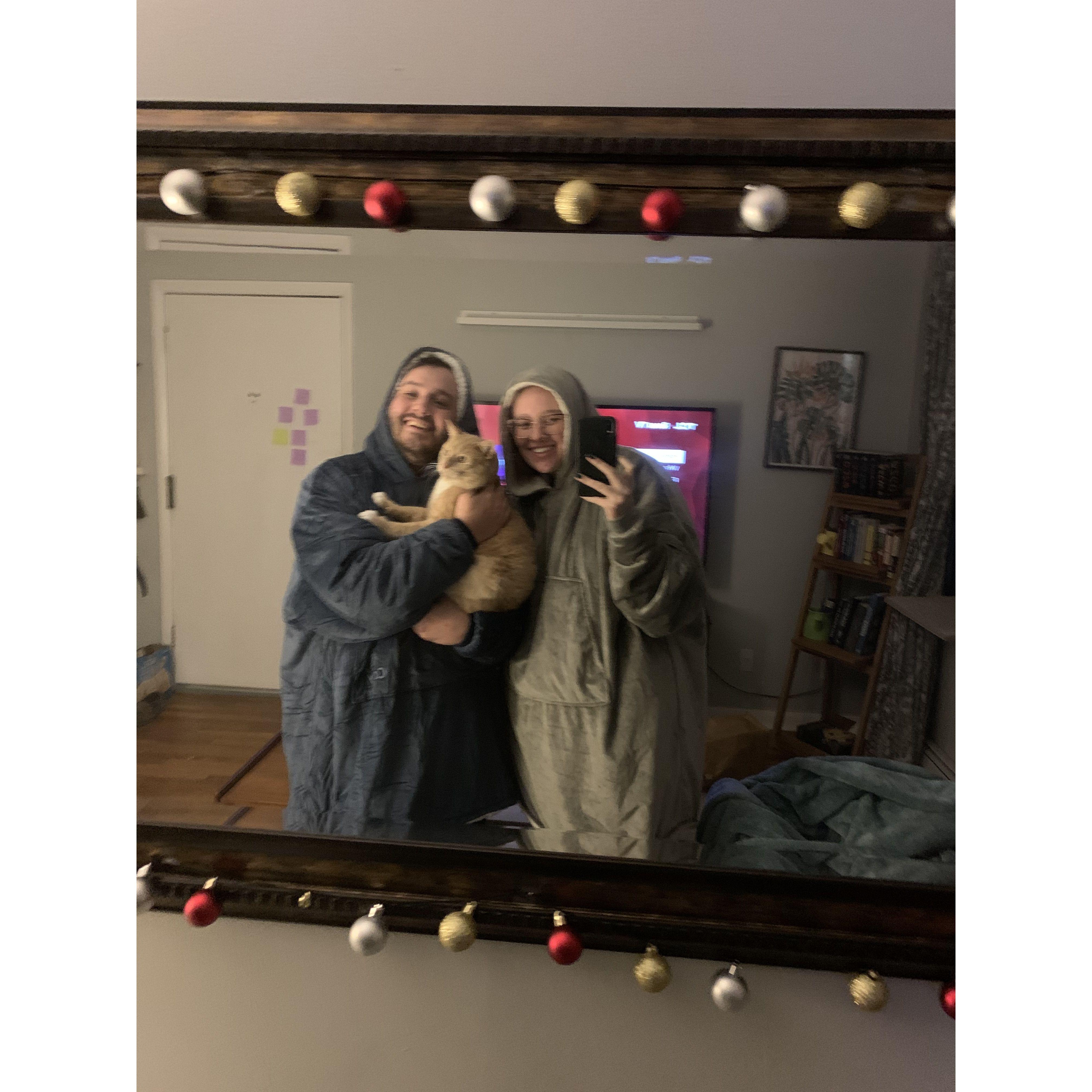 Just a couple cozy bugs.