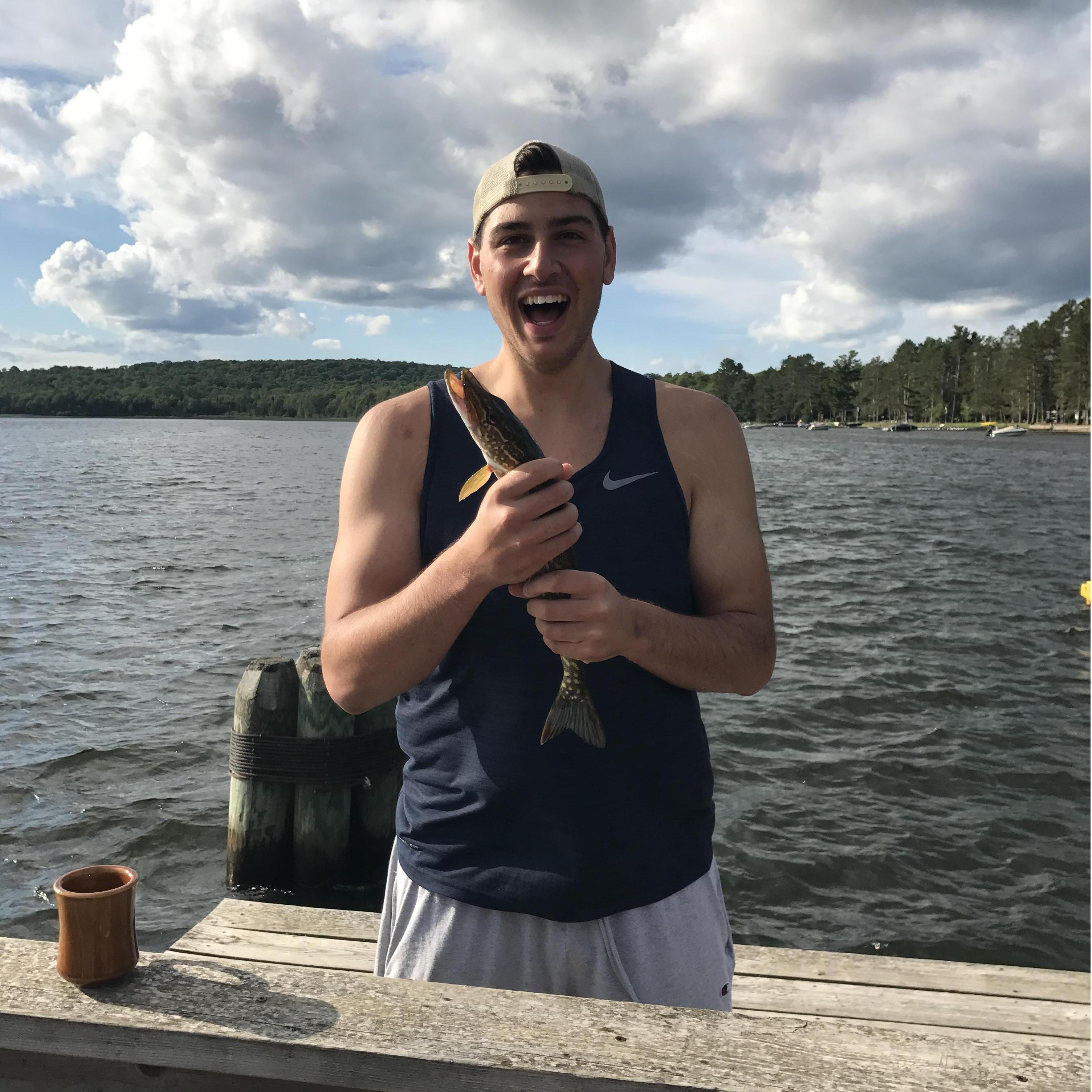Catching fish at Big Sand!