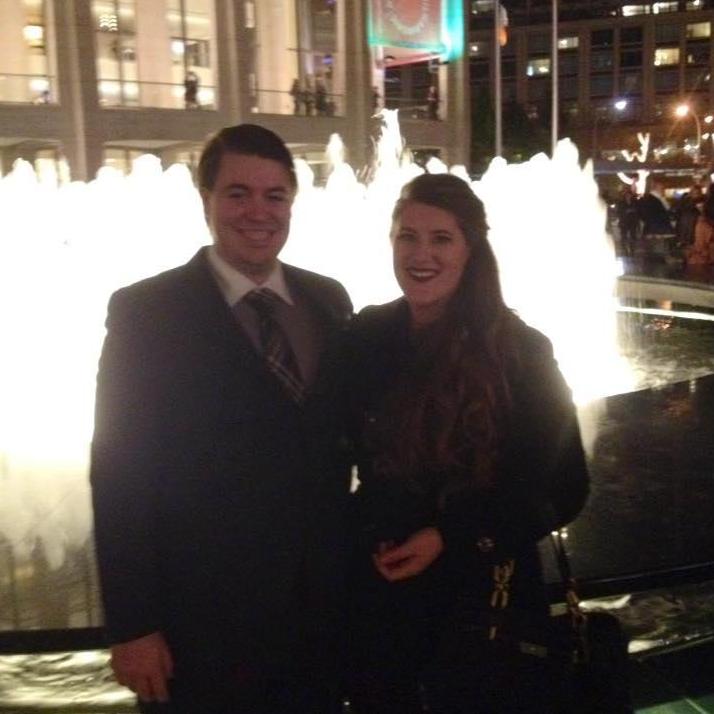 The fountain outside of Lincoln Center. One of our first operas that we saw together back in 2013.