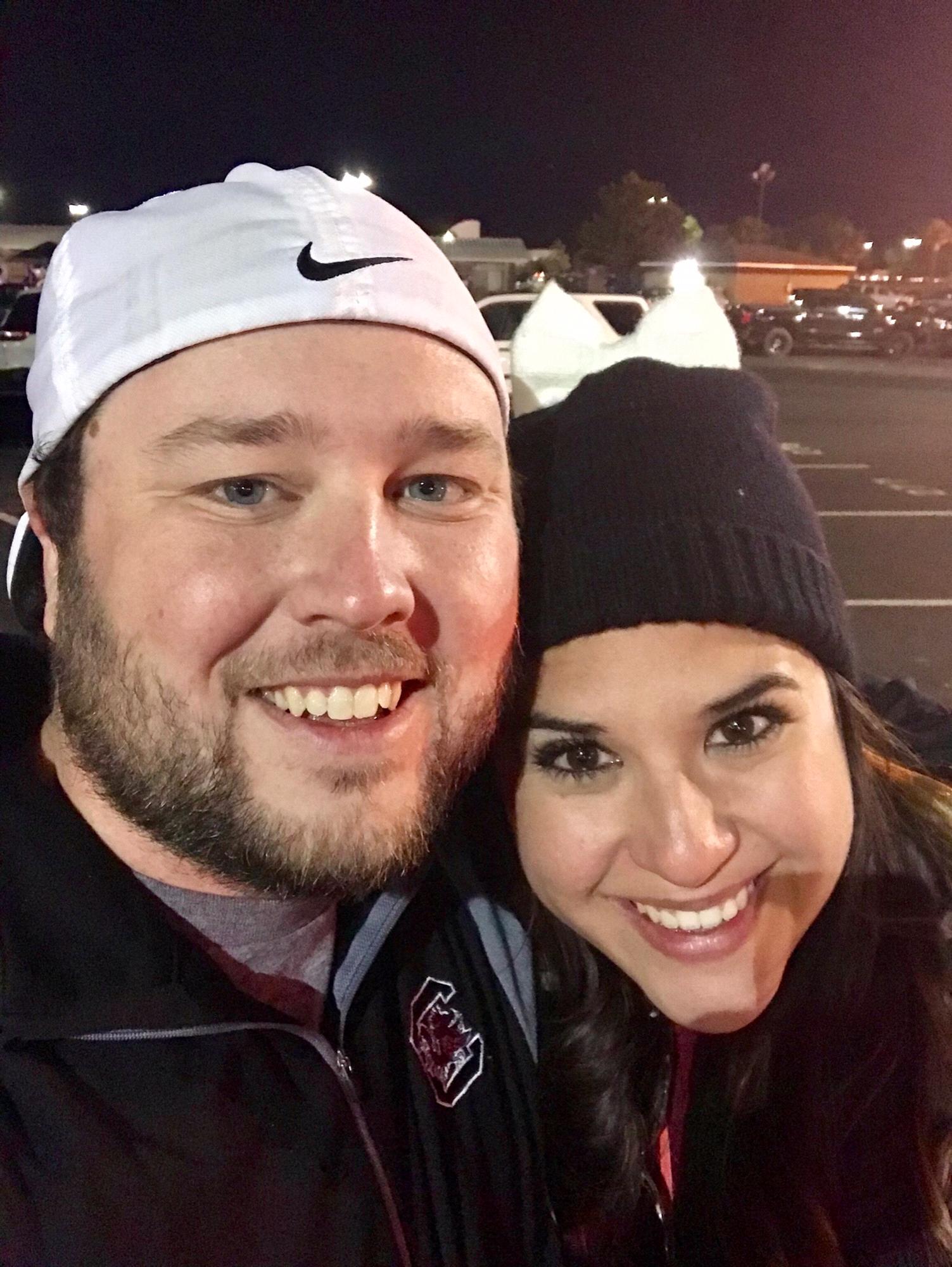 The future Mr. and Mrs. Thompson.