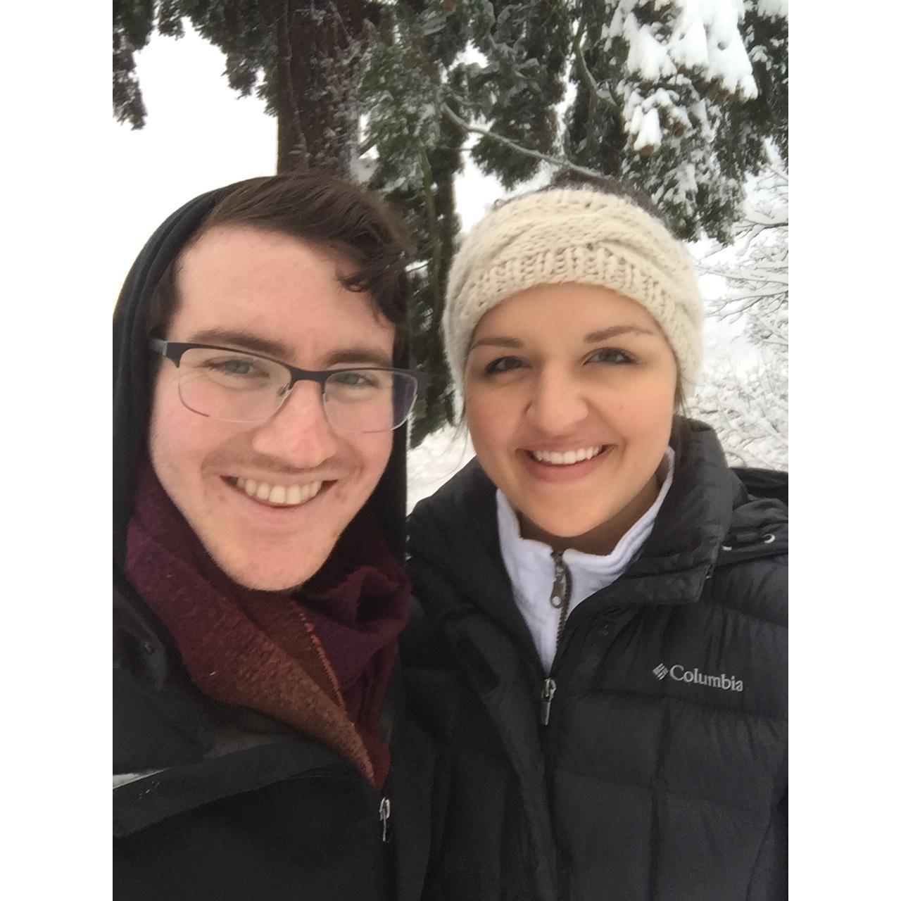 Snowpocalypse 2017. Portland got 12 inches of snow overnight, resulting in a true snow day!