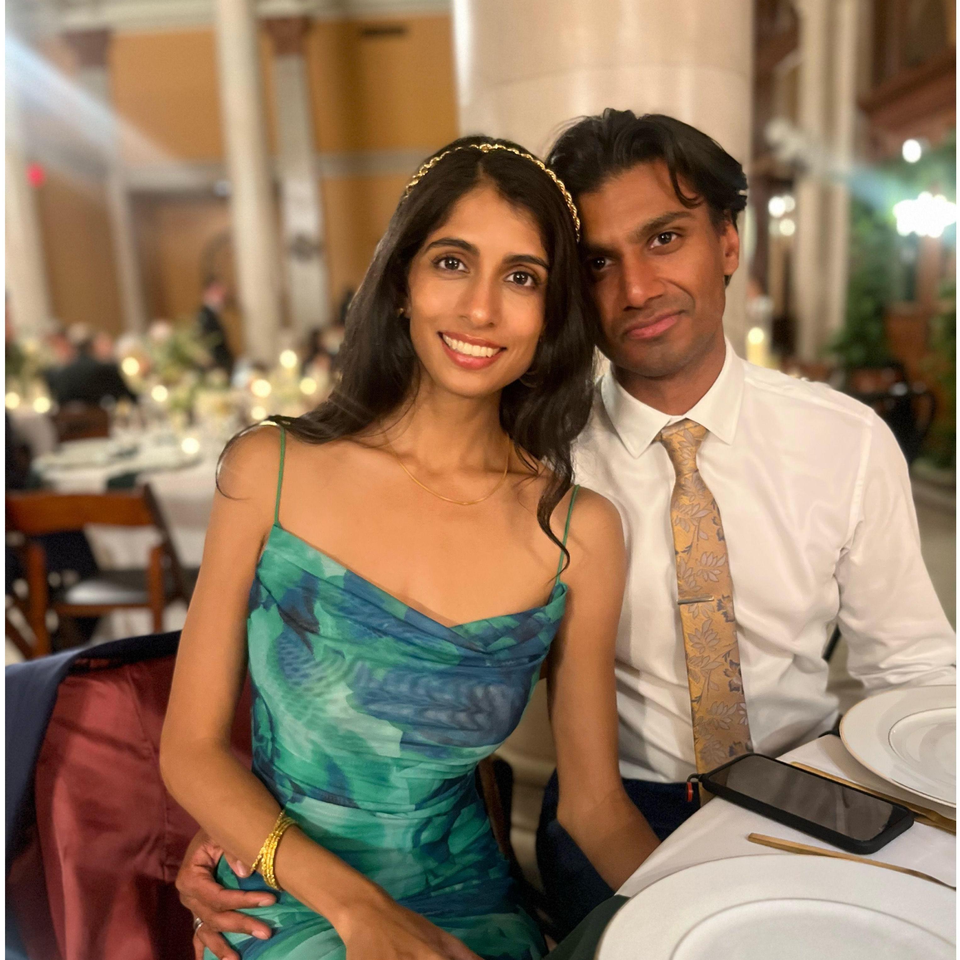 We've attended so many weddings together since we met and love sneaking out to grab some Taco Bell or pizza. We will try not to sneak out of our own wedding (no promises).