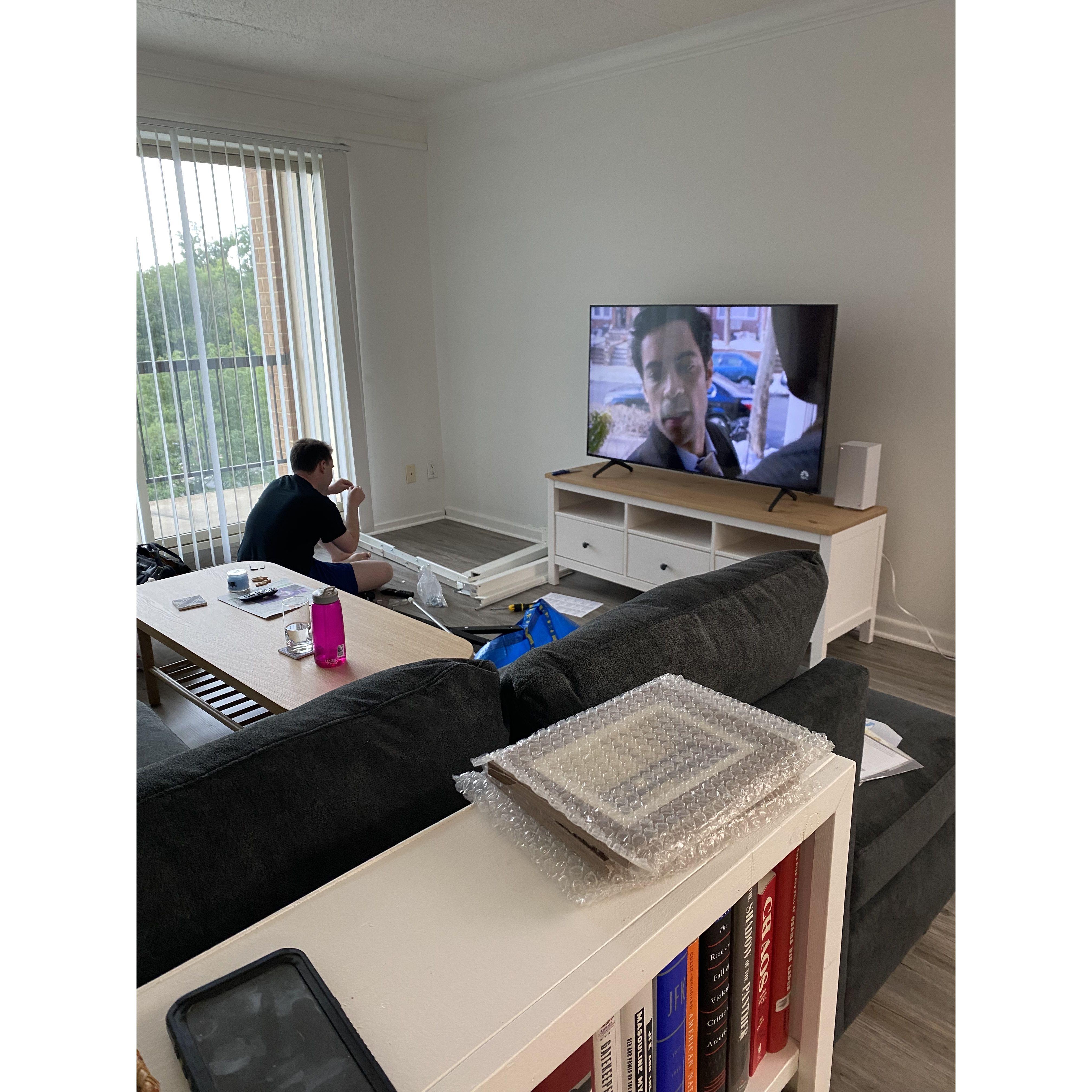 Moving into our first apartment together!