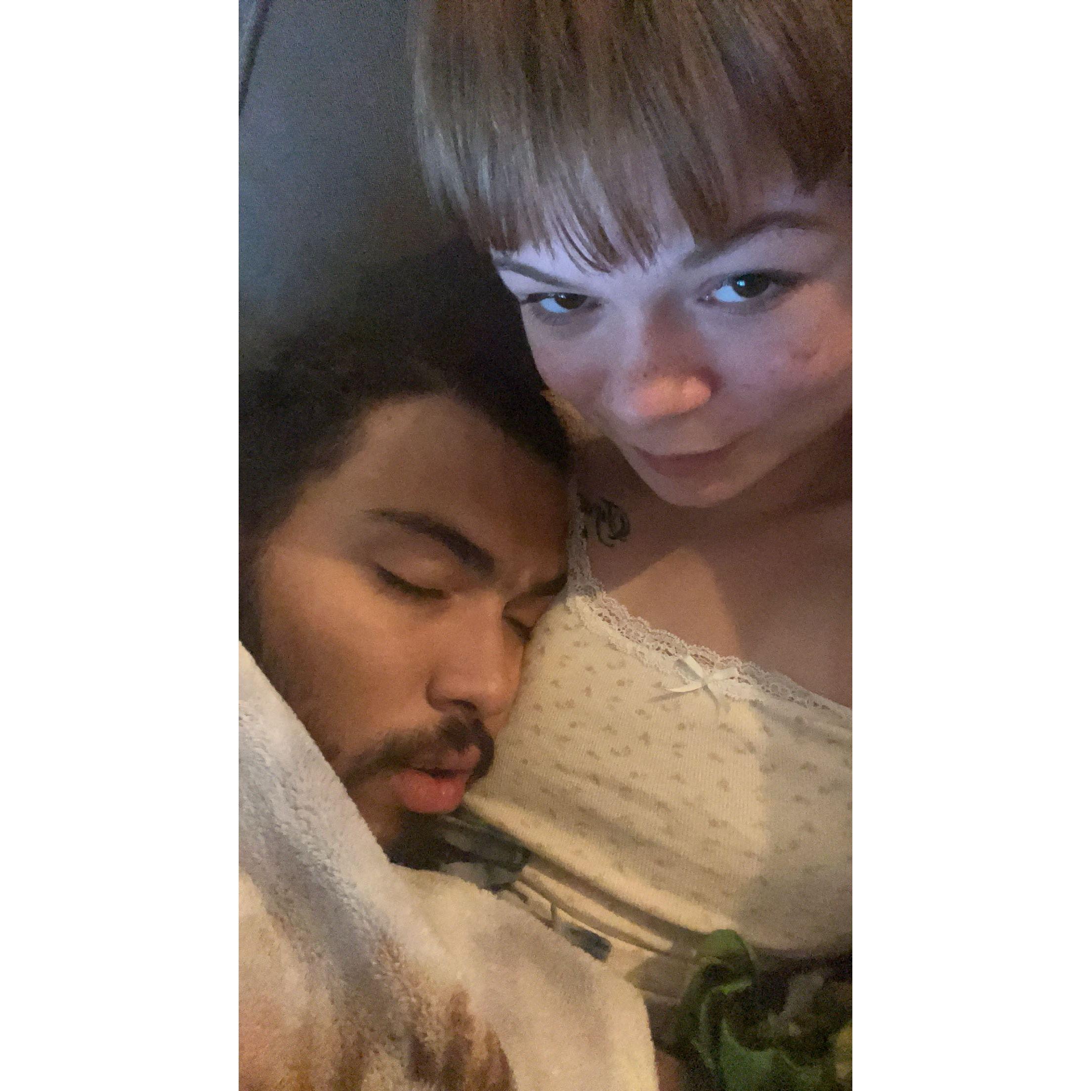 Sleepy boy.