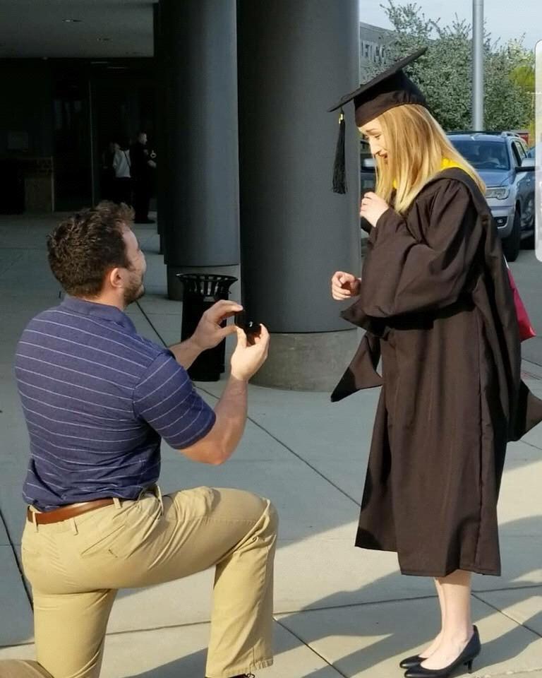 I graduated with my master's degree and Will proposed.
