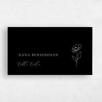 Black Wedding Place Card - Belencito