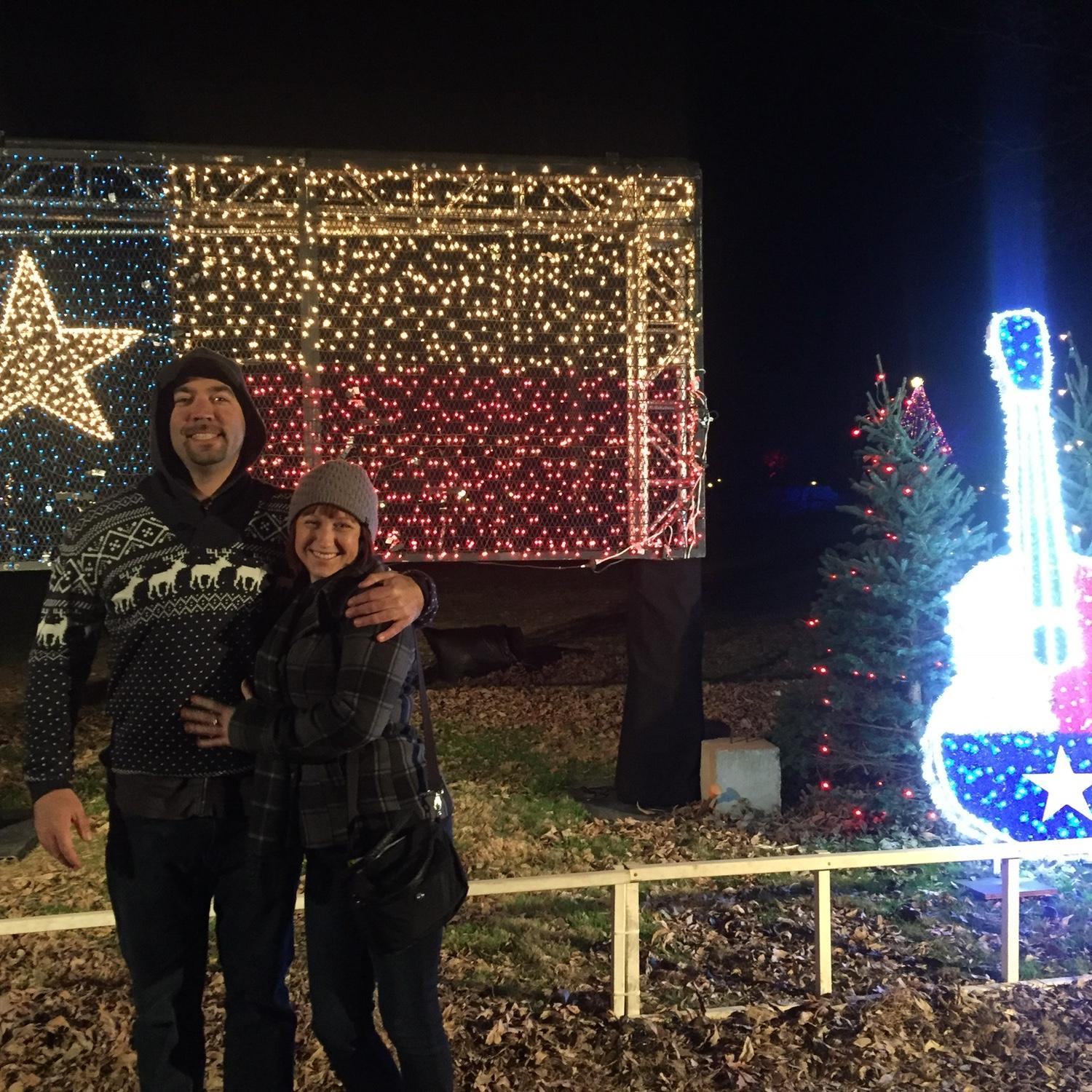 Visiting the Lujans in Austin.