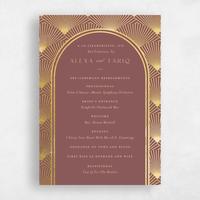 Brown Wedding Program - Hayden Foil