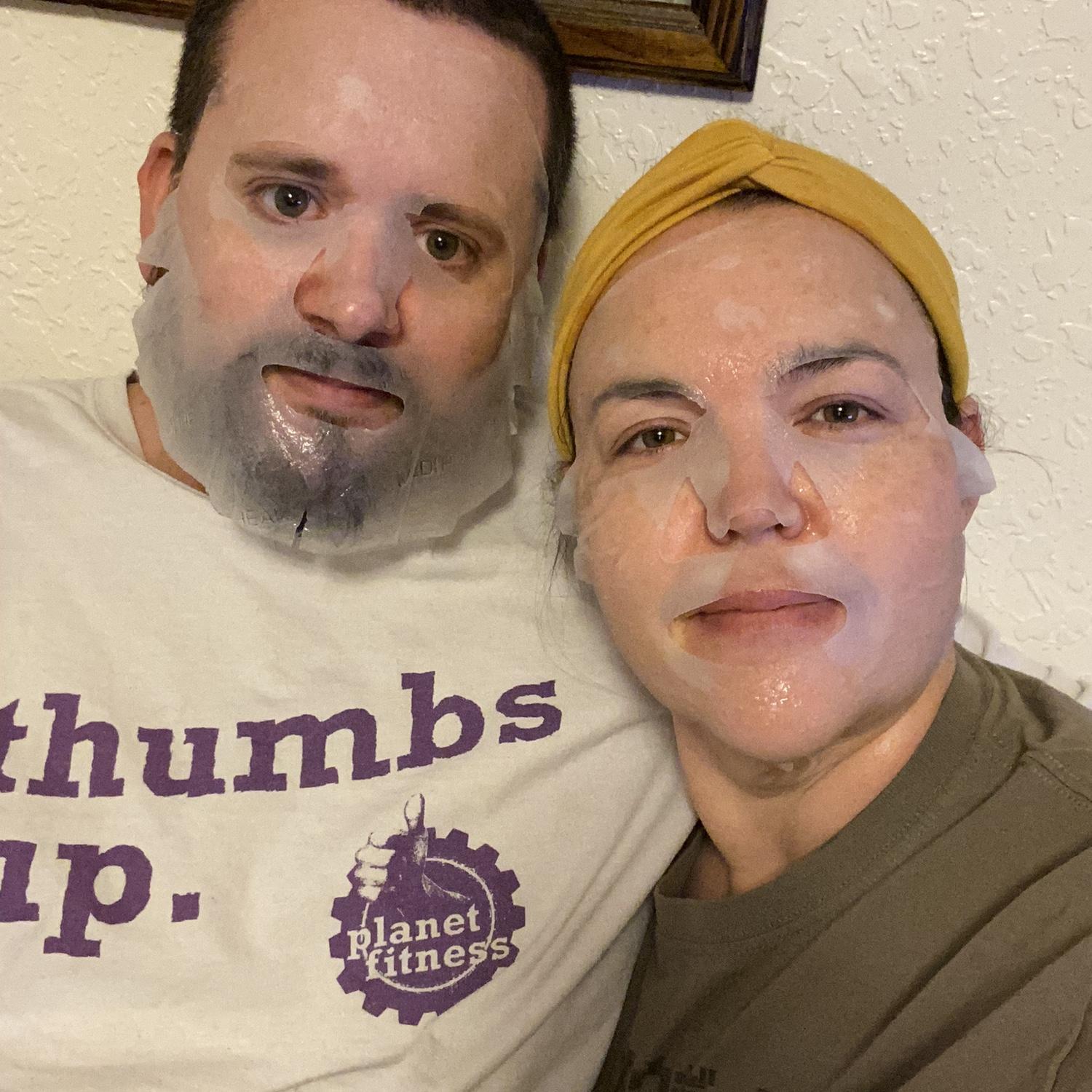 Getting Derek into skin care for the first time!