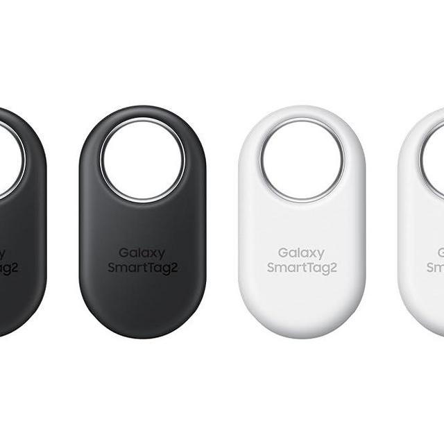 SAMSUNG Galaxy SmartTag2, Bluetooth Tracker, Smart Tag GPS Locator Tracking Device, Item Finder for Keys, Wallet, Luggage, Use w/Phones Tablets Android 11 or Later, 2023, 4 Pack, 2 Black, 2 White