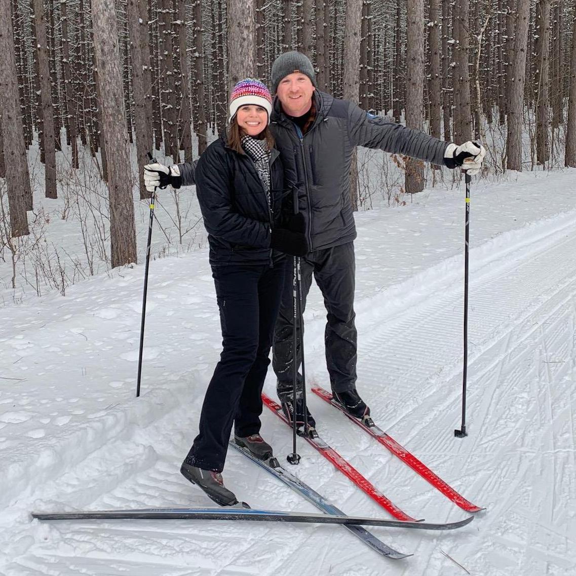 Cross-country skiing at Nine Mile Forest in Wausau. February 2019