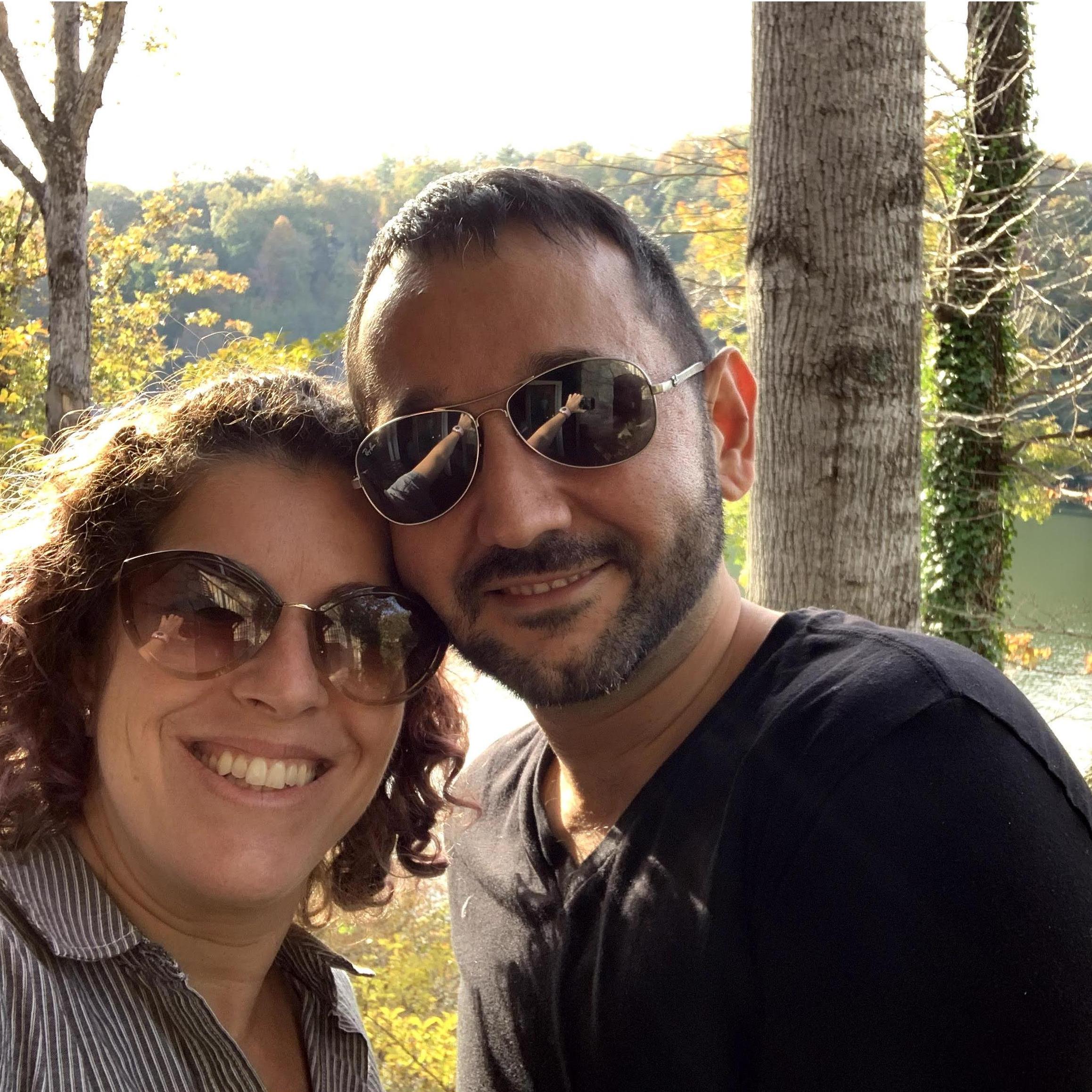 Enjoying the mountains. We love adventure