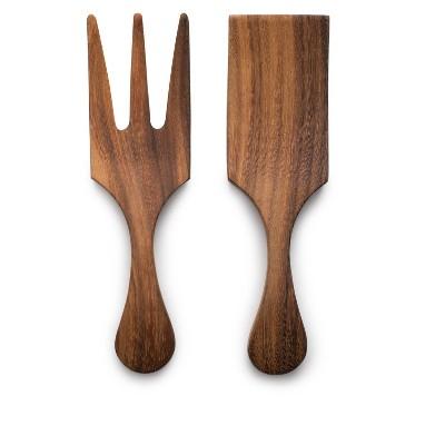 IRONWOOD | Large Farmhouse Salad Utensil Set, Acacia Wood