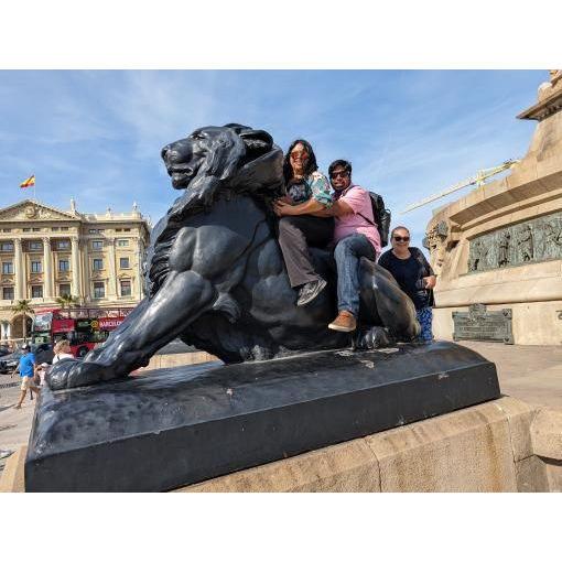Getting to know the wildlife in Barcelona.