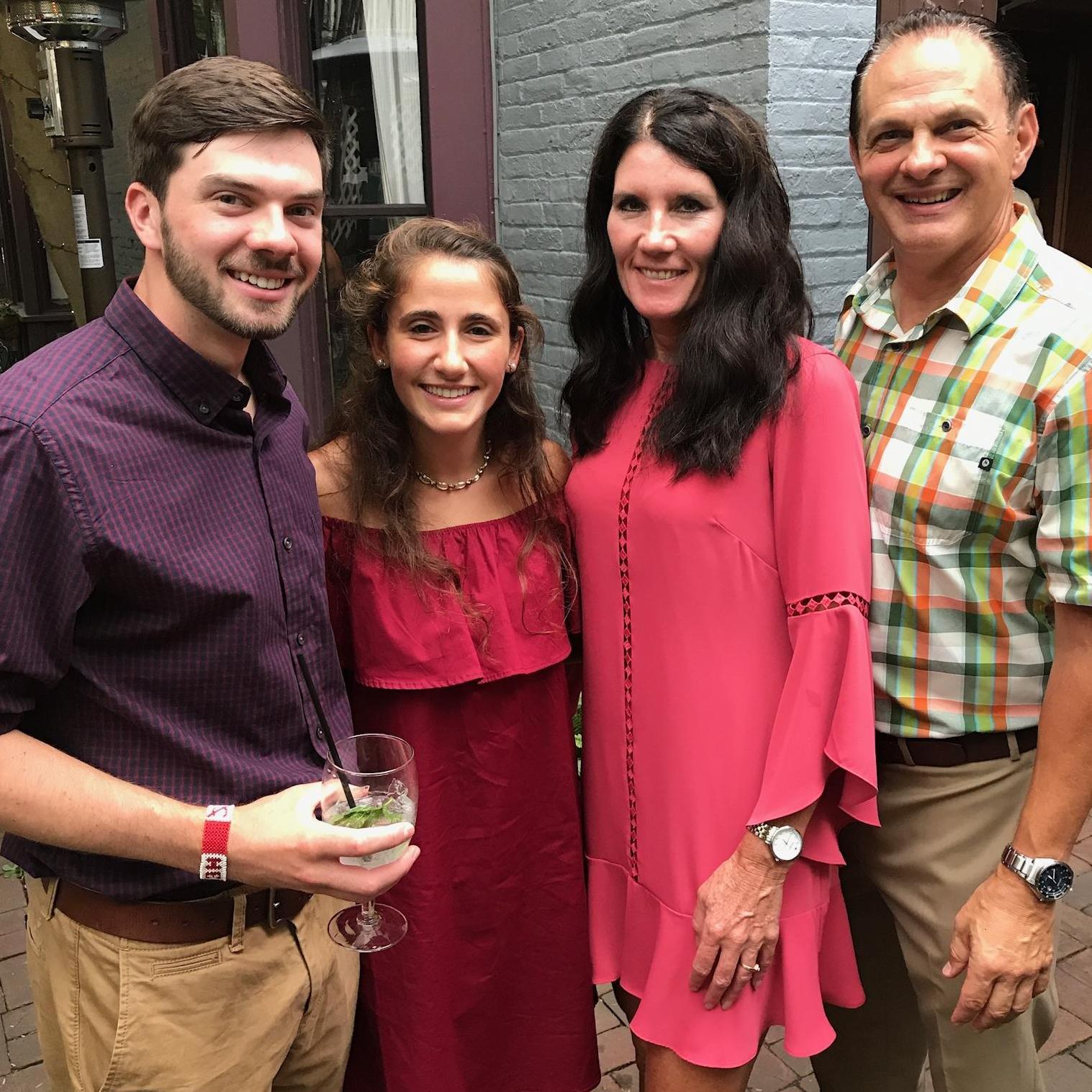 celebrating Rachel and Jay at their rehearsal dinner, 2017