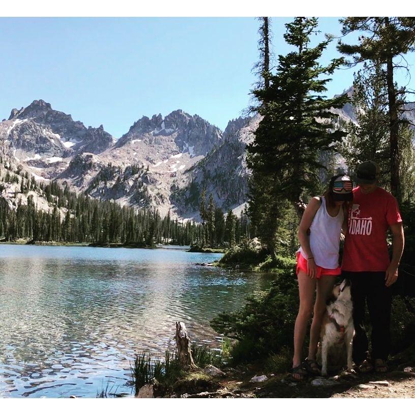Our first backpacking trip with Granger to Alice Lake in the Sawtooth mountains