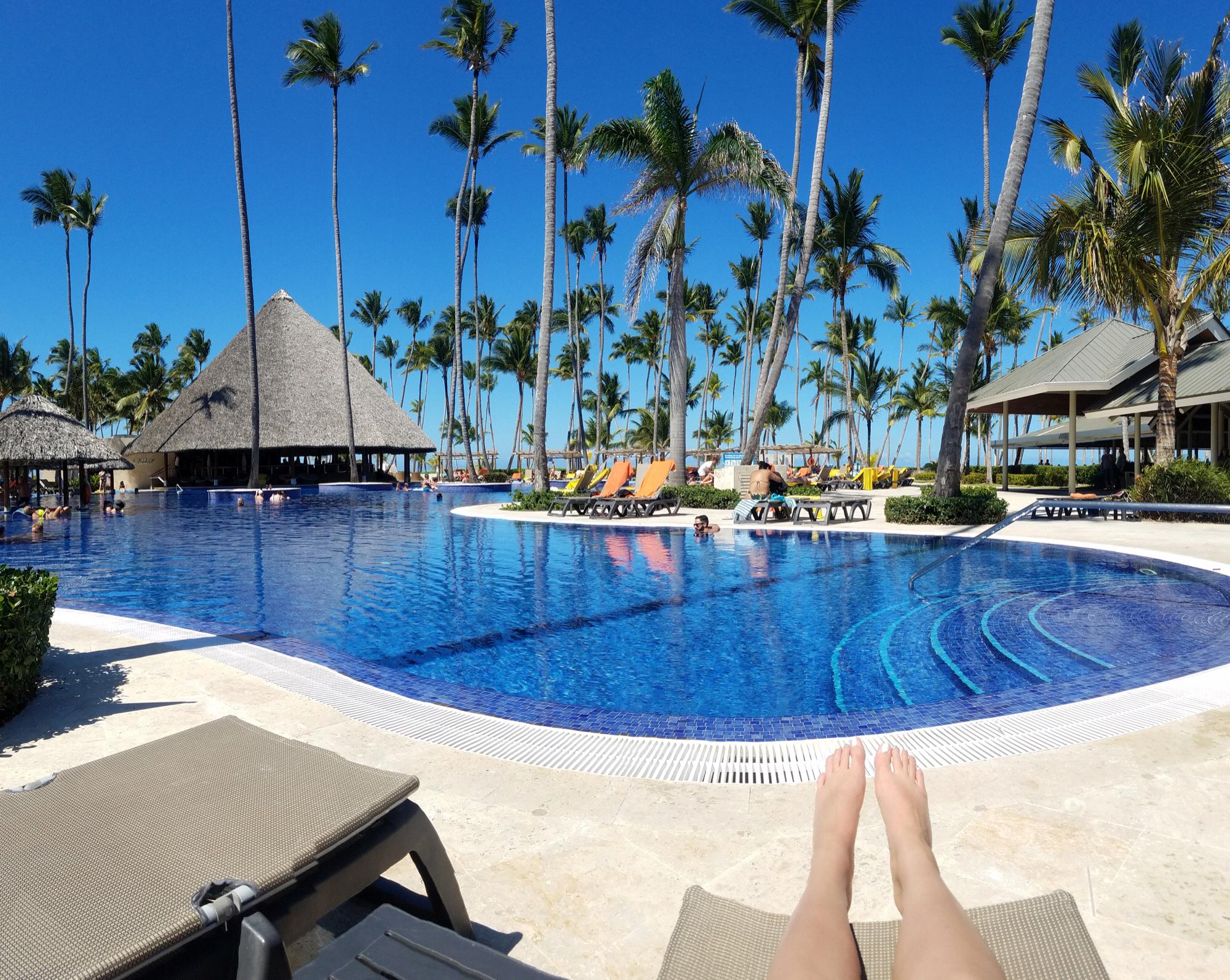 Poolside at the resort!!!
