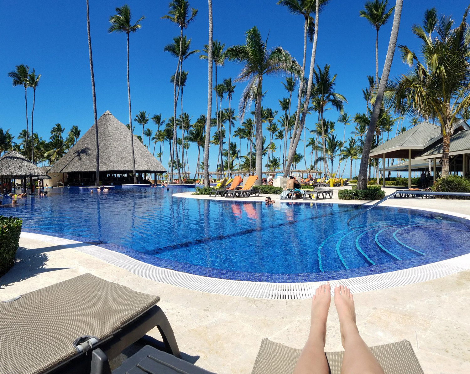 Poolside at the resort!!!