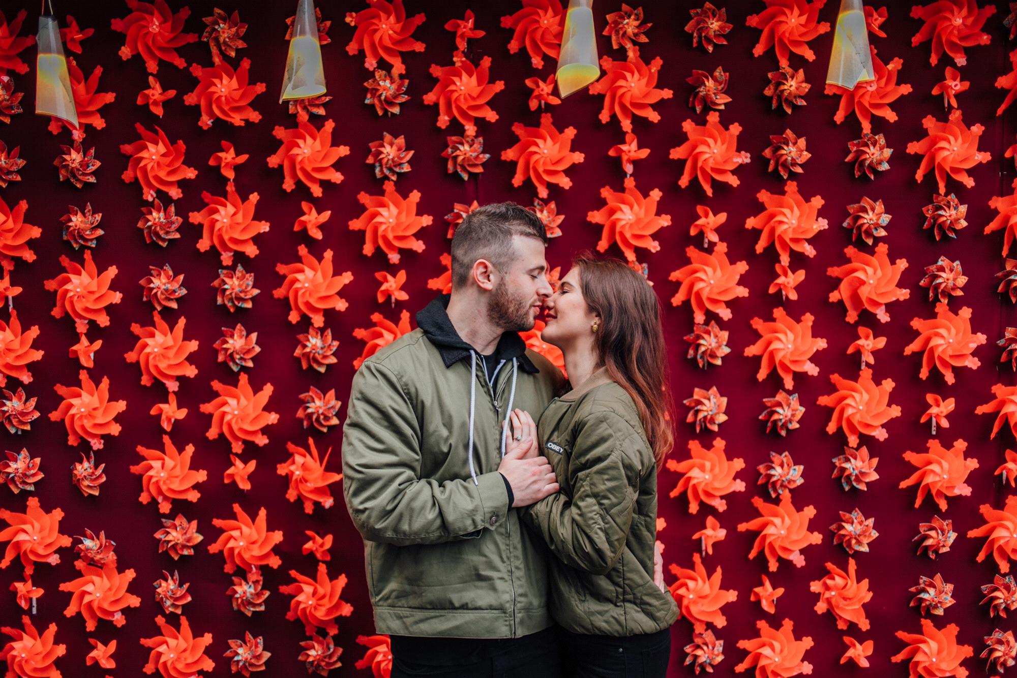 During our photoshoot, we were kissing %80 of the time.