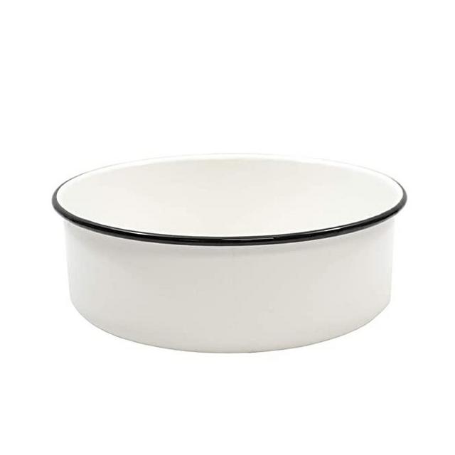 Enamelware Collection Round Serving Tray, 10.125" Diameter x 3.625"