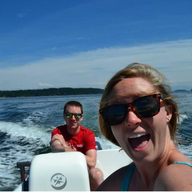 Boat shenanigans near Ben's hometown island
