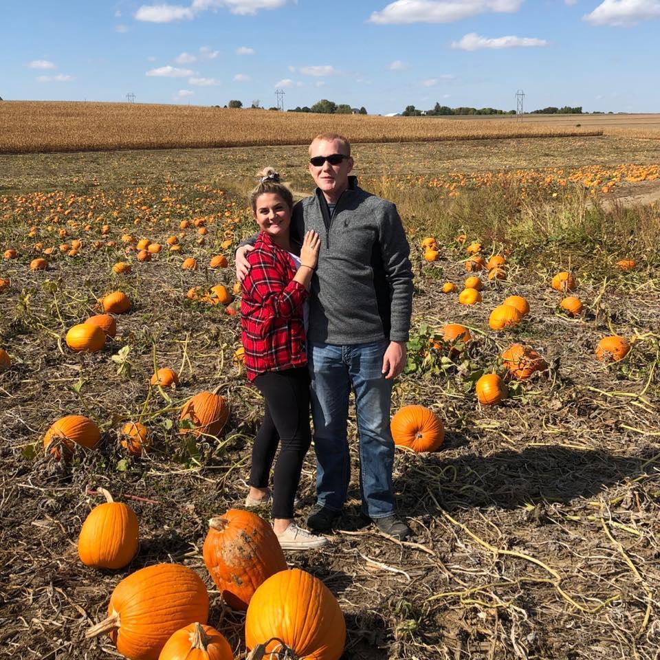 Jon's first trip to Valla's Pumpkin Patch. One of MANY future visits!